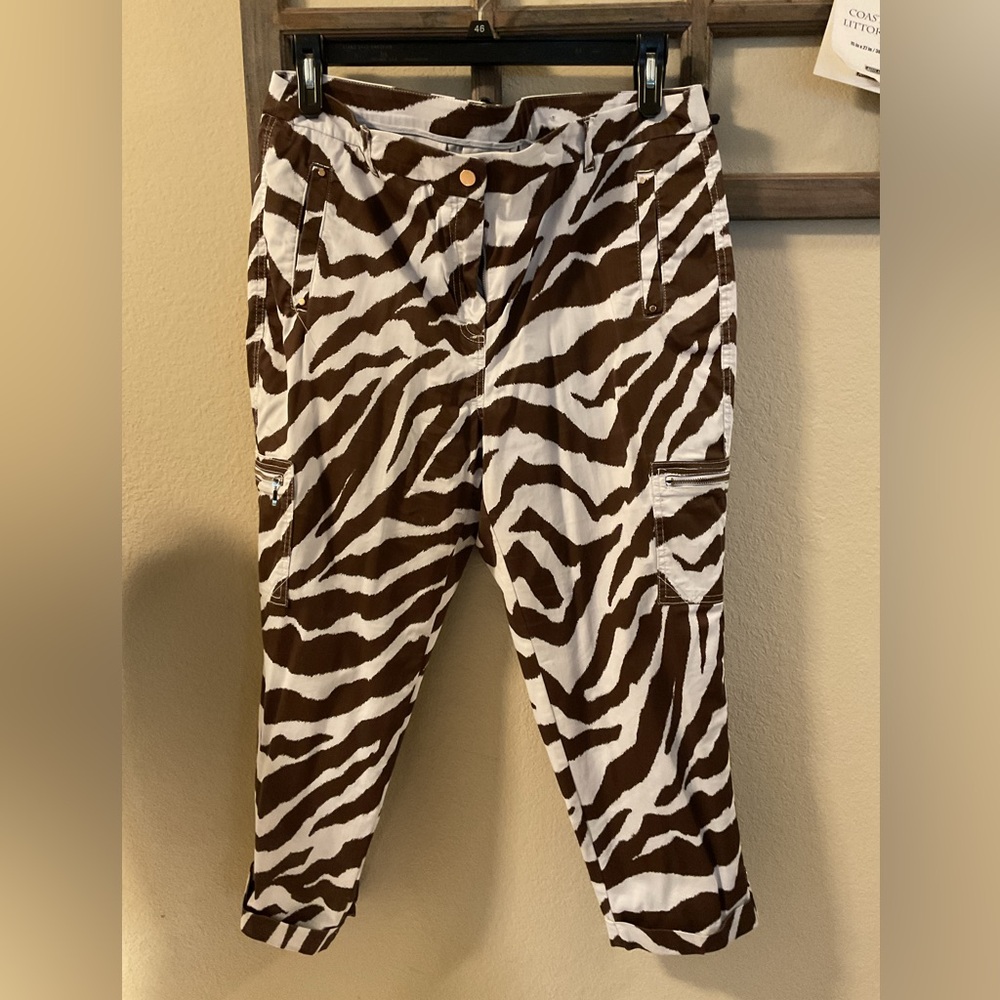 Zebra Print Chicos Pants